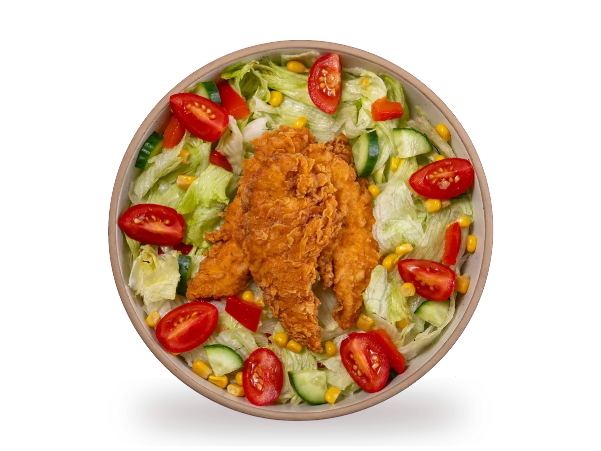 Çıtır Tavuklu Salata — Crispy chicken salad