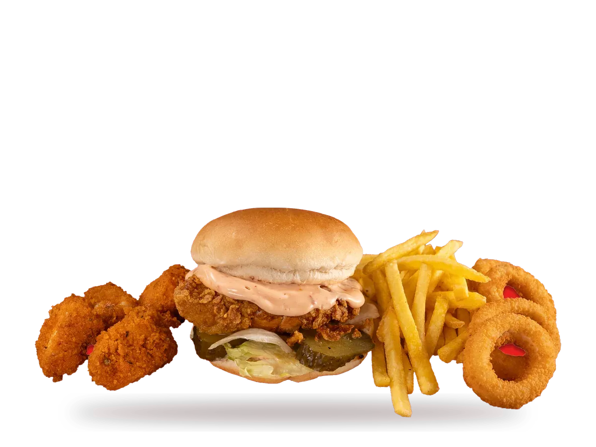 Crunchy Burger Kova — Burger bucket